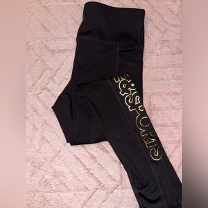Gold and black - Love & Sports leggings